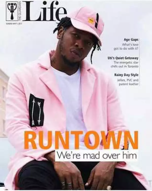 Singer Runtown Looks Stylish As He Covers Guardian Life Magazine